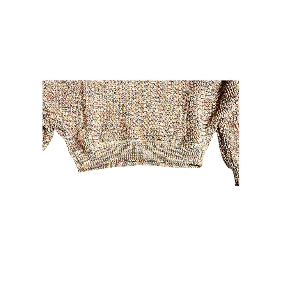 NWT BB Dakota by Steve Madden Women's Multicolor Crop Sweater Size L Retails $89 - Picture 5 of 6